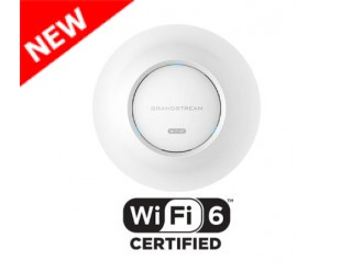 Grandstream GWN7665 802.11ax WiFi 6E Tri-Band 2x2:2 MU-MIMO with DL/UL OFDMA technology Indoor Wireless Access Point, PoE